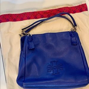 Tory Burch Royal Blue Leather Bag